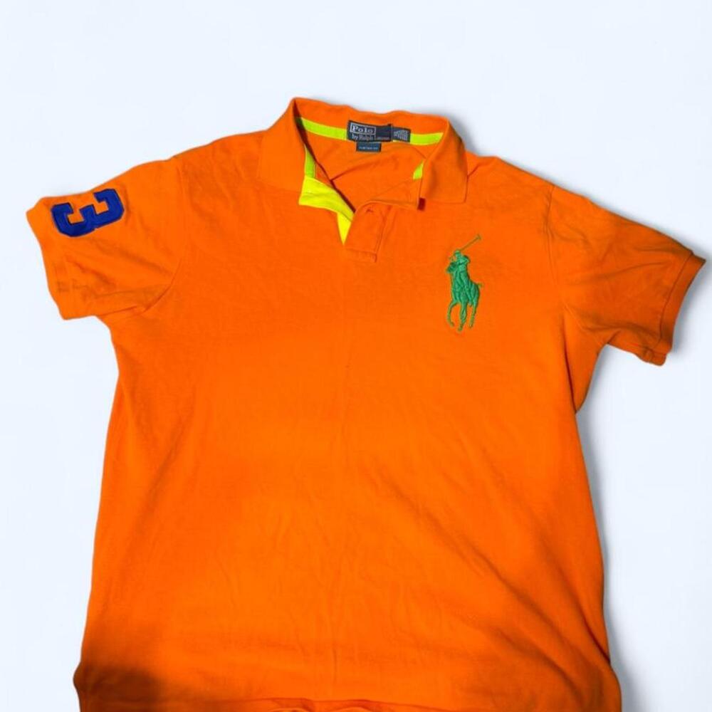 Vintage Polo Ralph Lauren Big Pony Polo Shirt – Orange – Men’s XL